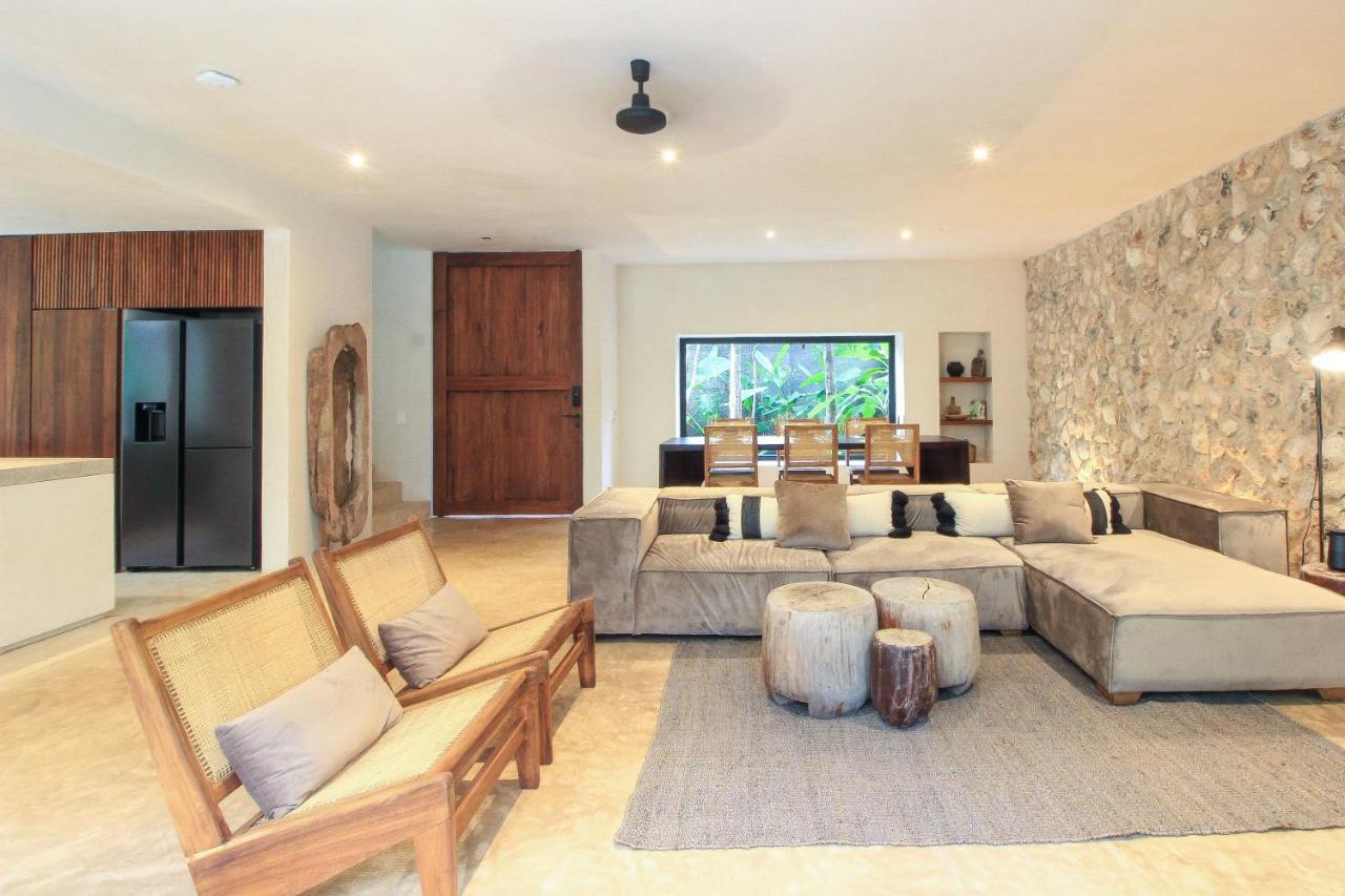 Elegant Boho Style Villa Jungle Views In Rooftop Deck & Outstanding Raw Pool In Holistika Tulum Kültér fotó
